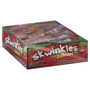 Skwinkles Candy Strips, Hot, Watermelon Flavor, 12 - 0.92 oz (26 g) packages [11 oz (312 g)]