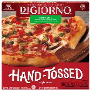 DiGiorno Hand-Tossed Style Crust Supreme Pizza, 18.9 oz (1 lb 2.9 oz) 537 g