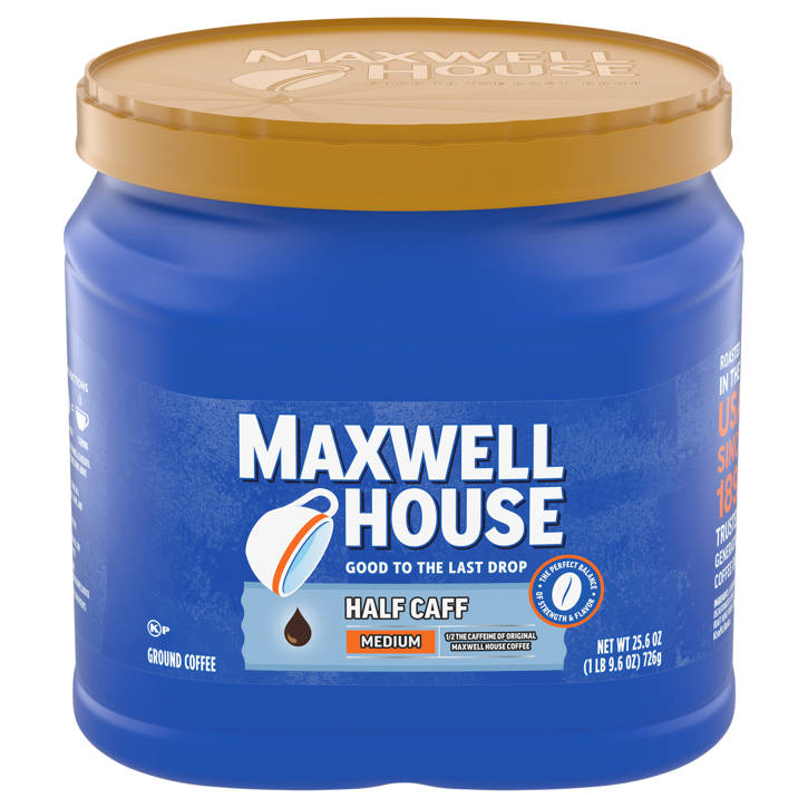 About Us – Mcknight – Maxwell House Coffee, Half Caff, Medium Roast, Net Wt  25.6 Oz (1 Lb 9.6 Oz) 726g