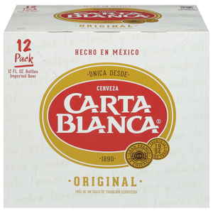Carta Blanca Beer, Imported, Original, 12 Pack, 12 - 12 fl oz bottles