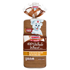 Bimbo 100% Whole Wheat Bread, 1 lb (454 g)