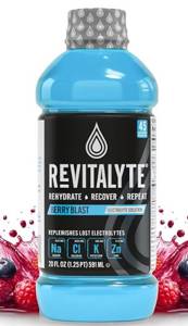 Revitalyte Electrolyte Solution, Berry Frost, 20 fl oz (1.25 pt) 591 ml