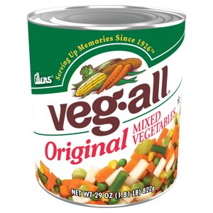 Veg-All Vegetables, 7-in-1 Mixed, Original, 29 oz (1.81 lbs) 822 g