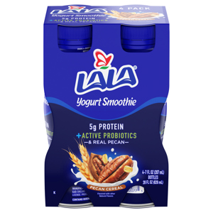 Lala Yogurt Smoothie, Pecan Cereal, 4 Pack, 4 - 7 fl oz (207 ml) bottles [28 fl oz (828 ml)]