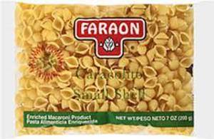 Faraon Caracolito, Small Shell Pasta, Enriched Macaroni Product, 7.05 oz