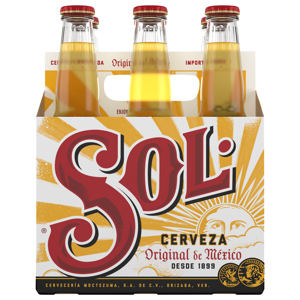 Sol Cerveza Beer, 6 - 11.2 oz bottles