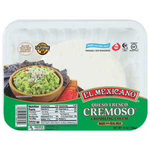 El Mexicano Crumbling Cheese, Queso Fresco Cremoso, 14 oz (396 g)