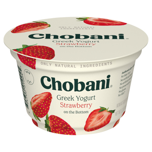 Chobani Yogurt, Greek, Non-Fat, Strawberry on the Bottom, 5.3 oz (150 g)