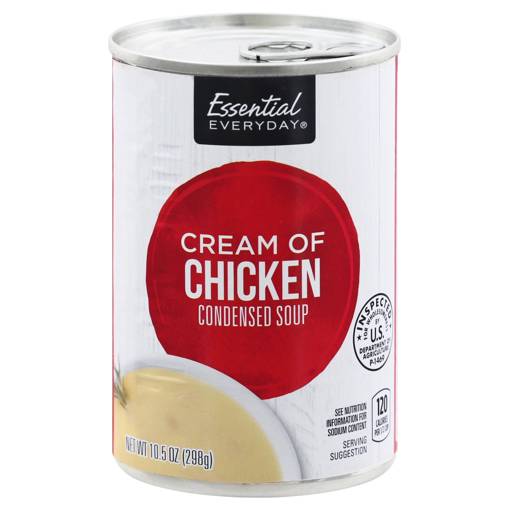 All  Bakery – Village Fresh Market – Essential Everyday Condensed Soup,  Cream Of Chicken, 10.5 Oz (298 G)