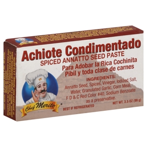 Chef Merito Paste, Spiced Annatto Seed, 3.5 oz (99 g)