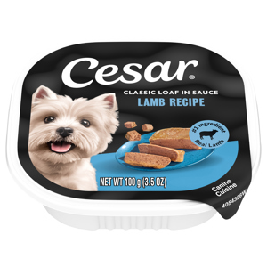 Cesar Classic Loaf in Sauce Lamb Recipe Canine Cuisine, 100 g (3.5 oz)