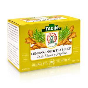 Tadin Té de Limón y Jengibre, Lemon Ginger Tea Blend, 24 Tea Bags