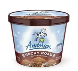 Anderson Premium Rocky Road Ice Cream 1.5 Qt