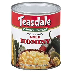 Teasdale Hominy, Gold, 29 oz (1 lb 13 oz) 822 g