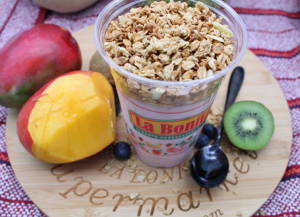 Yogurt en Vaso de Sabores C/Granola cup 20z