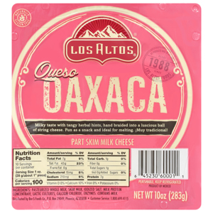 Los Altos Queso Oaxaca Cheese, 10 oz (283g)
