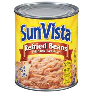 SunVista Refried Beans, 31 oz (1 lb 15 oz) 879 g