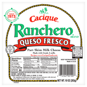 Cacique Cheese, Part Skim Milk, Queso Fresco, 10 oz (283 g)