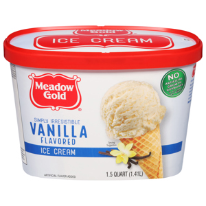 Meadow Gold Ice Cream, Vanilla Flavored, 1.5 qt (1.41 l)