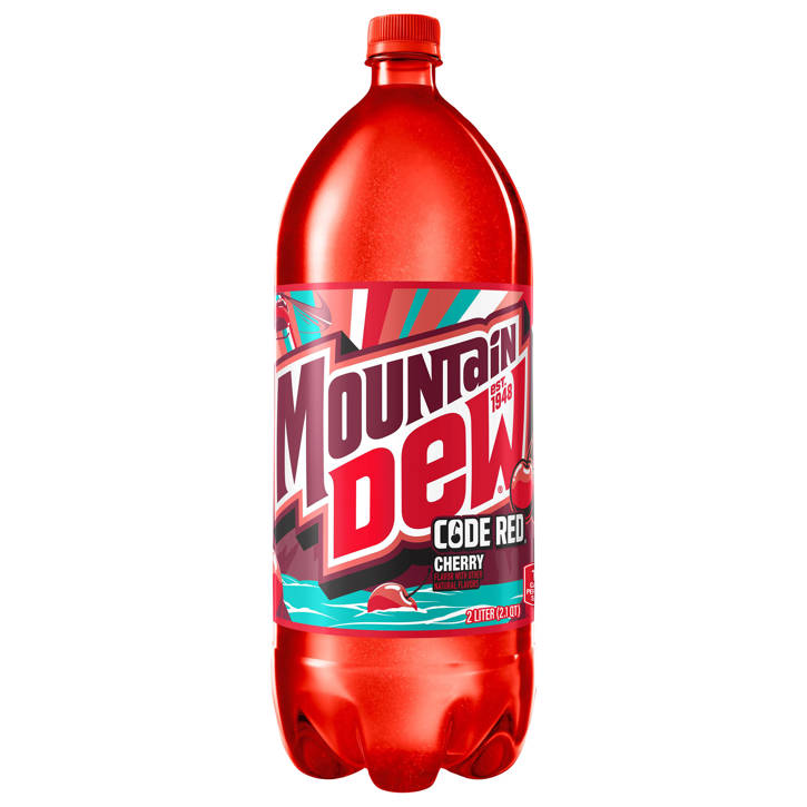Mountain Dew Code Red Soda, 2 Liter (2.1 Qt) | Food Depot Norcross, GA
