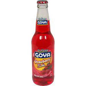 Goya Strawberry Soda, 12 oz