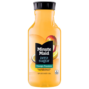 Minute Maid Fruit Drink, Mango Passion, Zero Sugar, 52 fl oz (1.6 pt) 1.53 l