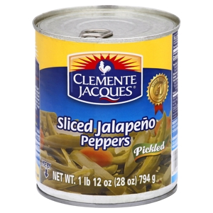 Clemente Jacques Jalapeno Peppers, Sliced, Pickled, 28 oz (1 lb 12 oz) 794 g