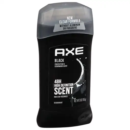 Axe Deodorant, Black, Frozen Pear & Cedarwood Scent, 48h, 3 Oz (85 G)