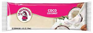 La Michoacana Coconut Ice Cream Bar, 4 oz
