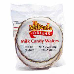 La Molienda Obleas Milk Candy Wafers, 5 ct, 12.3 oz