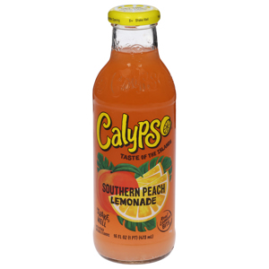 Calypso Lemonade, Southern Peach, 16 fl oz (1 pt) 473 ml