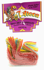 Tolteca Tira De Arcoiris Agridulce, Rainbow Sour Belts, 4 oz