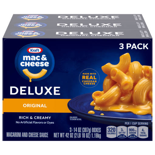 Kraft Macaroni & Cheese Dinner, Thick & Creamy, 7.25 oz