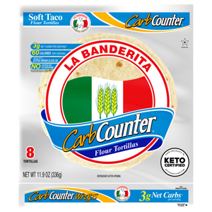 La Banderita Flour Tortillas, Soft Taco, 8 Tortillas [11.9 oz (336 g)]