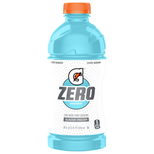 Gatorade Zero Sugar Glacier Freeze Thirst Quencher, 28 fl oz (1.75 pt) 828 ml