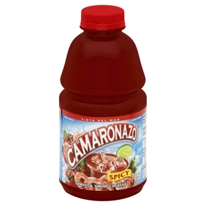 Camaronazo Tomato & Shrimp Cocktail, Spicy, 32 fl oz (1 qt) 946 ml