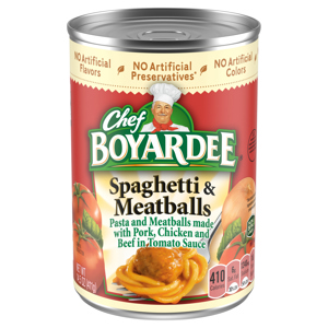 Chef Boyardee Spaghetti & Meatballs, 14.5 oz (411 g)