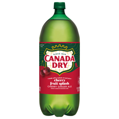Canada Dry Cherry Fruit Splash Ginger Ale, 2 Liters (2.1 Qt