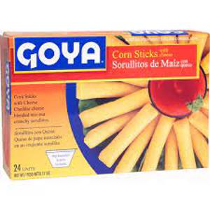Goya Corn Sticks with Cheese, Sorullitos de Maiz con Queso, 24 ct, 17 oz