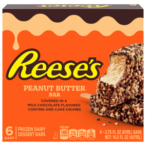 Reese's Peanut Butter Bar, 6 - 2.75 fl oz (81 ml) bars [16.5 fl oz (487 ml)]
