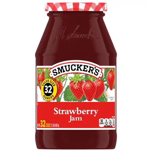 Irvington, Ky – Smucker's Jam, Strawberry, Value Size, 32 Oz