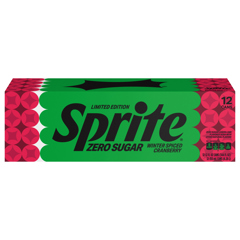 Sprite Zero Sugar Winter Spiced Cranberry Cans 12 Pack | Sunset