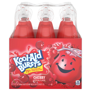 Kool-Aid Cherry Soft Drink, 6 - 6.75 fl oz (200 ml) bottles [40.5 fl oz (1.26 qt) 1.2 l]