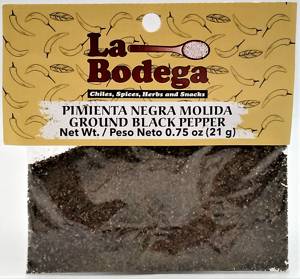 La Bodega Ground Blackpeppr 0.7z Pimienta Negra Molida
