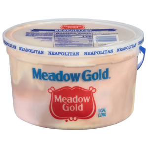 Meadow Gold Ice Cream, Neapolitan, 1 gal (3.78 l)