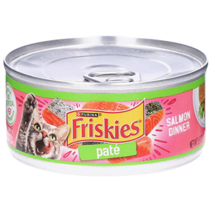 Friskies Adult Pate Salmon Dinner Cat Food, 5.5 oz (156 g)