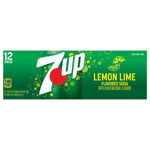 7-UP Soda, Lemon Lime Flavored, 12 Pack, 12 - 12 fl oz (355 ml) cans [144 fl oz (4.3 l)]
