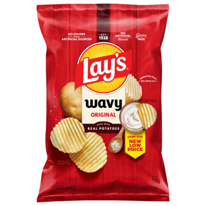 Lay's Wavy Original Potato Chips, 7.75 oz (219.7 g)