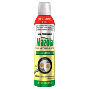 Mazola Canola Cooking Spray, Original, Non-Propellant, 6 oz (170 g)