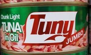 Tuny Jumbo Tuna, Chunk Light, in Oil, 10.4 oz
